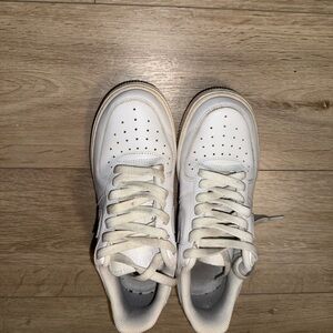 Nike Kids White Leather Sneakers